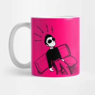 me myself and anxiety ecopop mindfulness art Mug